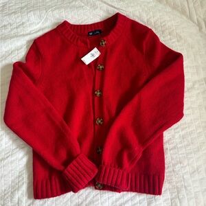 GAP Red Cardigan
